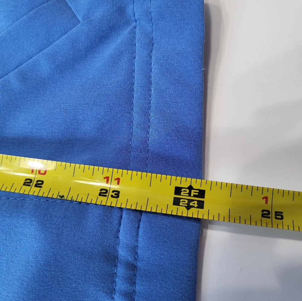 Laura Ashley Women's Small Blue Lightweight Full Zip Utility Tie Waist Jacket